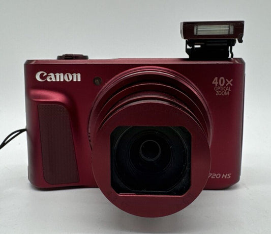 Canon PowerShot SX720 HS Digital 20.3MP Camera Bundle- Red