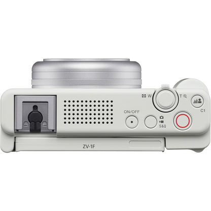 Sony ZV-1F Digital Camera for Vloggers - White